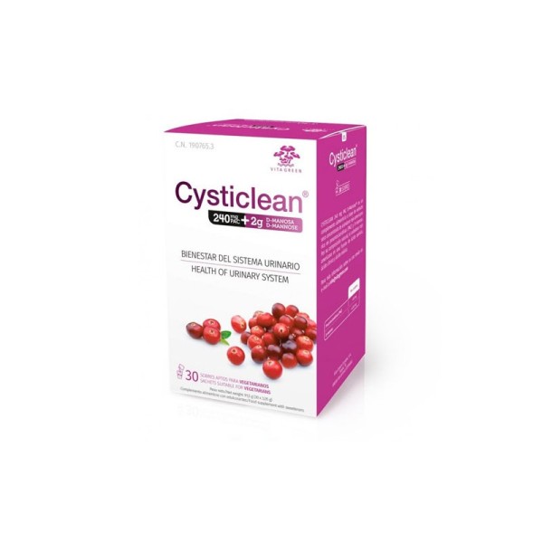 CYSTICLEAN 240 MG PAC + 2 GRAMOS D-MANOSA 30 SOBRES