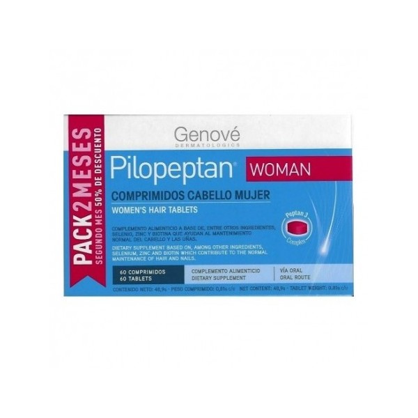 PILOPEPTAN WOMAN CABELLO MUJER 60 COMPRIMIDOS