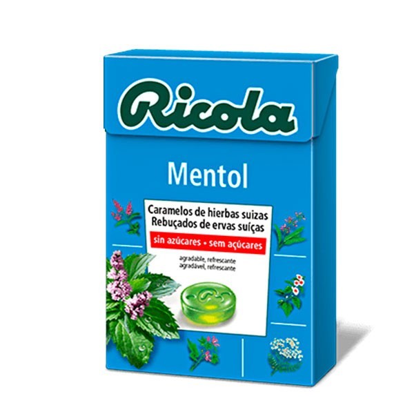 RICOLA CARAMELOS SIN AZUCAR MENTOL 50 G