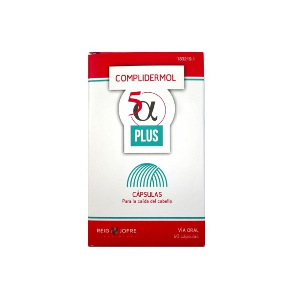 COMPLIDERMOL 5ALFA PLUS 60 CÁPSULAS PARA LA CAIDA CABELLO