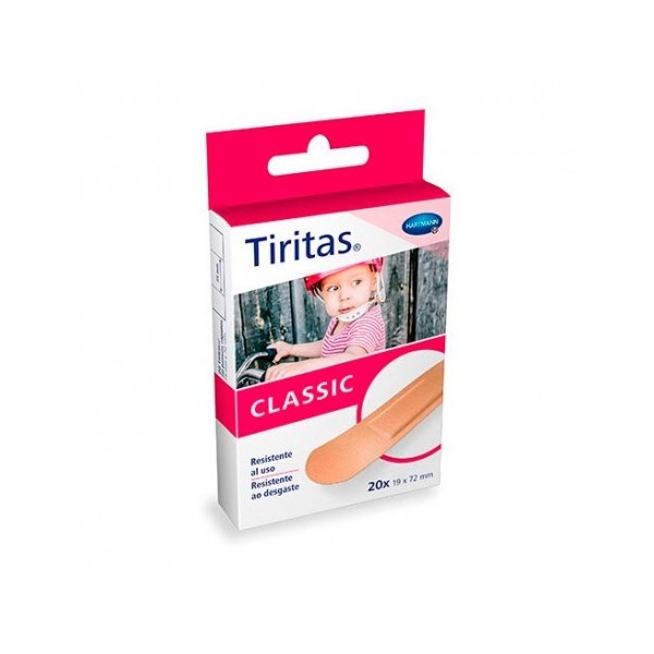 TIRITAS CLASSIC TELA APOSITO ADHESIVO 19 X 72 20 UNIDADES