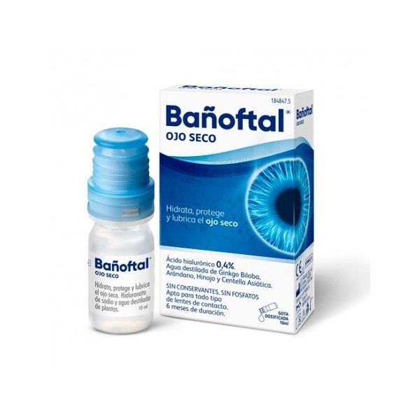 BAÑOFTAL OJO SECO MULTIDOSIS 0,4% 10 ML