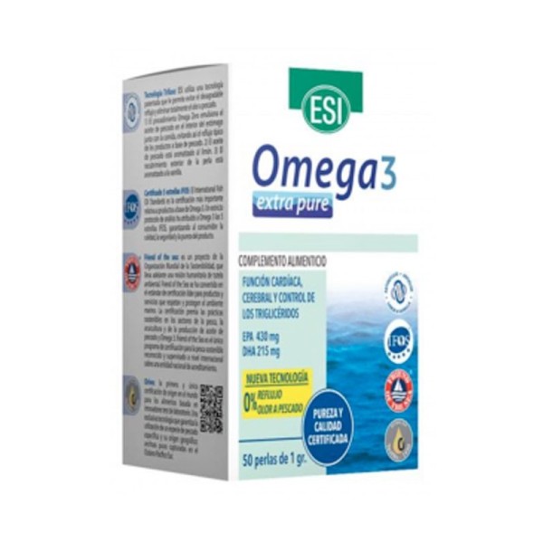 ESI OMEGA 3 EXTRA PURE 50 PERLAS DE 1 GRAMO