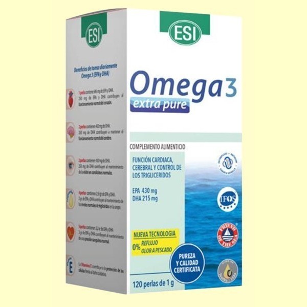 ESI OMEGA 3 EXTRA 120 PERLAS DE 1 GRAMO