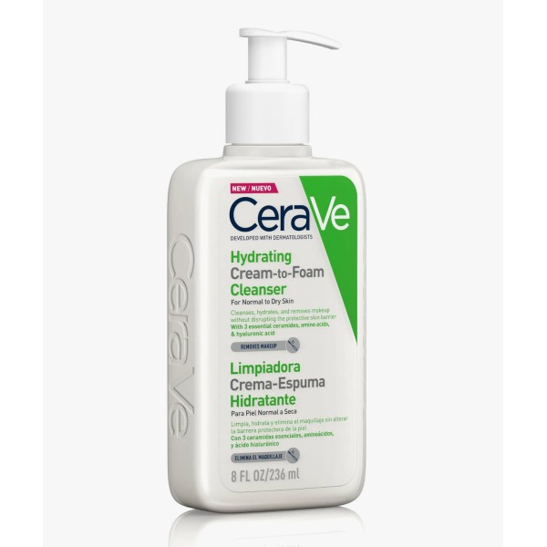 CERAVE LIMPIADORA CREMA-ESPUMA HIDRAT. 236ML.