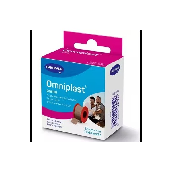 ESPARADRAPO OMNIPLAST TELA RESISTENTE 5 M X 2.5CM.