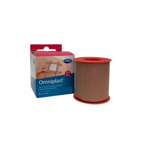 ESPARADRAPO OMNIPLAST TELA COLOR BEIGE5 M X 5CM