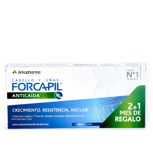 FORCAPIL ANTICAIDA CABELLO Y UÑAS 90 CAPS 2+1