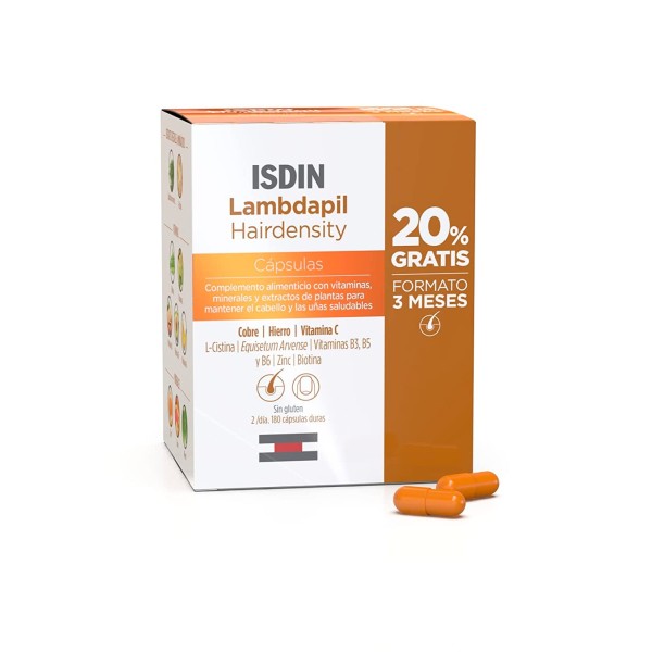 ISDIN LAMBDAPIL HAIRDENSITY 180 CAPSULAS DURAS