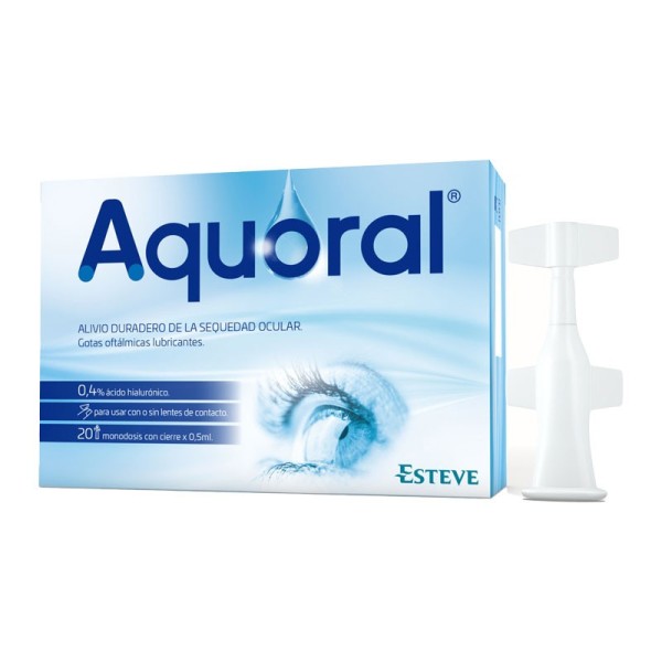 AQUORAL® 0,4% DE ÁCIDO HIALURÓNICO (20 MONODOSIS X 0,5ML)