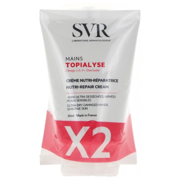 SVR TOPIALYSE CREME MAINS 50 ML X 2 DUPLO