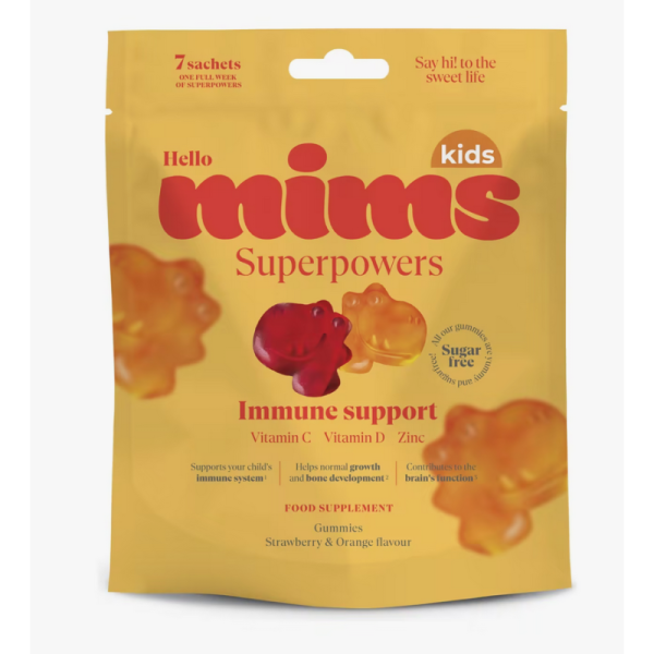 MIMS IMMUNE SUPPORT KIDS 7 BOLSITAS 12,5 G SABOR FRUTAS