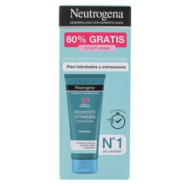 NEUTROGENA CREMA PARA PIES ABSORCION INMEDIATA 100+100ML