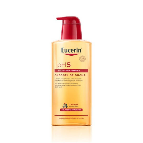 EUCERIN OLEOGEL DE DUCHA PIEL SENSIBLE PH-5 1 LITRO