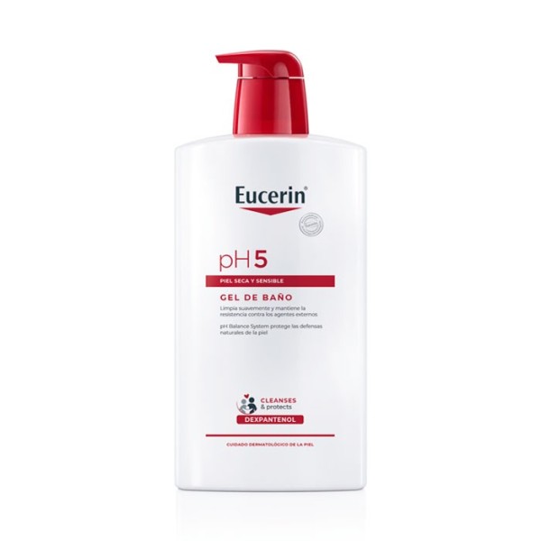 EUCERIN PIEL SENSIBLE PH-5 GEL DE BAÑO 1 L