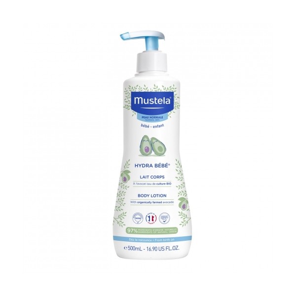 MUSTELA HYDRA BEBE LECHE CORPORAL CON AGUACATE 500 ML