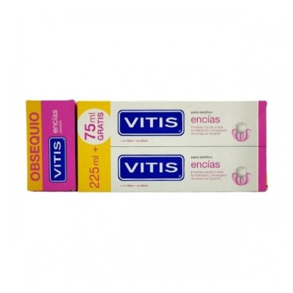 VITIS ENCIAS PASTA DUPLO 150ML.X 2 +REGALO COLUTORIO 15ML.