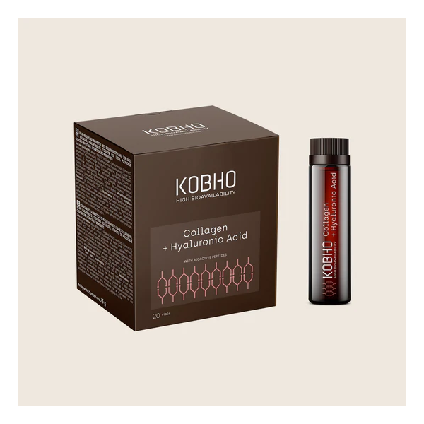 KOBHO COLAGENO VERISOL+ACIDO HIALURONICO 20 VIALES 25ML.