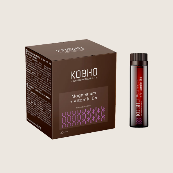 KOBHO MAGNESIO + VITAMINA B6 20 VIALES 25 ML