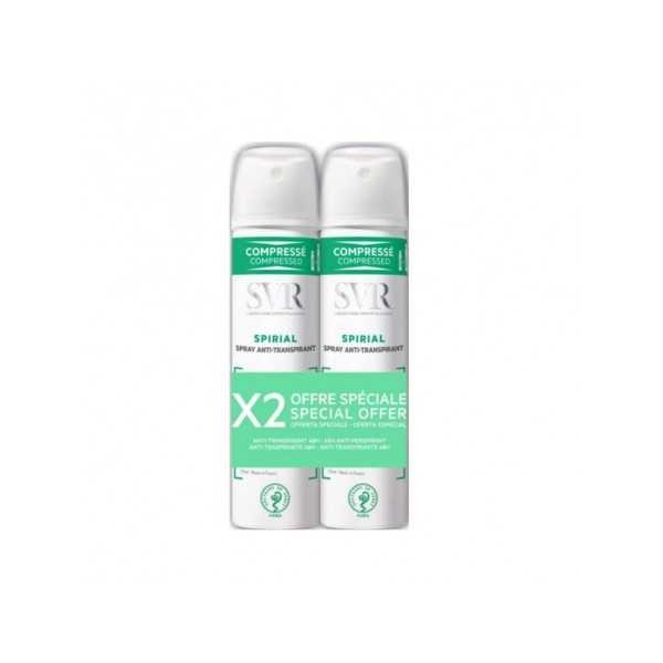 SVR SPIRIAL SPRAY ANTITRANSPIRANTE INTENSIVO 24H DUPLO2X75ML