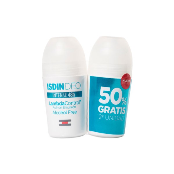 ISDIN DESODORANTE LAMBDA CONTROL FREE ROLLON 50ML 2 UNIDADES