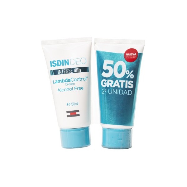 ISDIN DESODORANTE LAMBDA CREMA 50ML 2 UNIDADES
