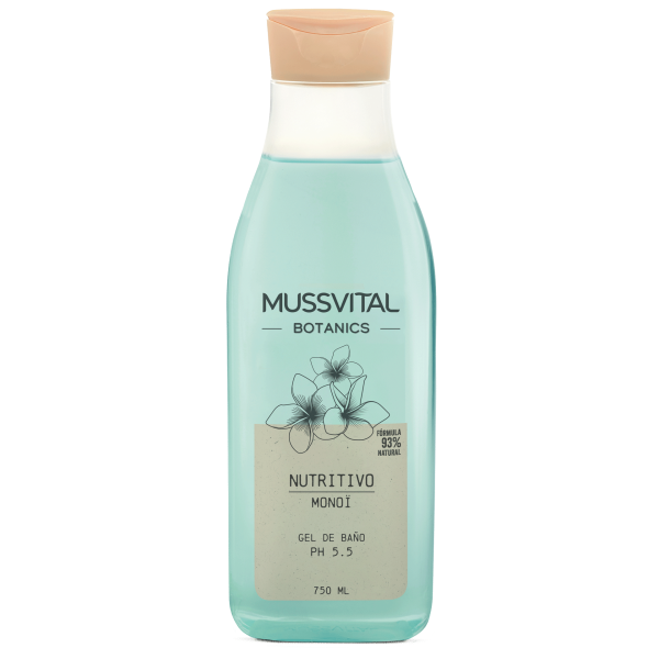 MUSSVITAL BOTANICS GEL DE BAÑO MONOI 1 ENVASE 750 ML