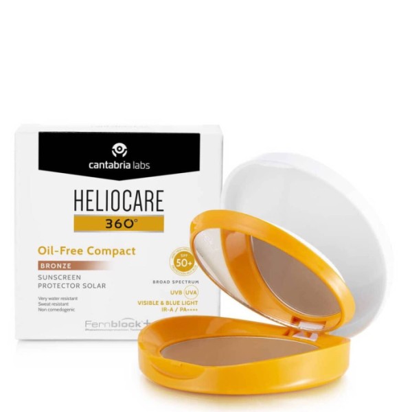 HELIOCARE 360º SPF 50+ OIL-FREE COMPACTO TONO BRONZE 10G.
