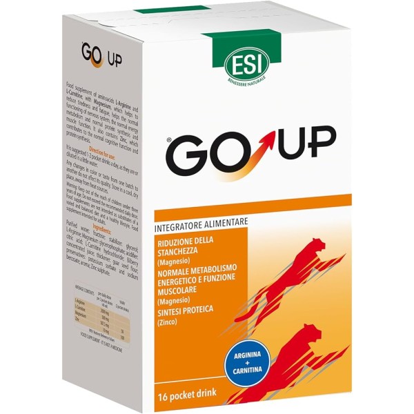 GO-UP POCKET DRINK 16 SOBRES CON L-CARNITINA Y L-ARGININA