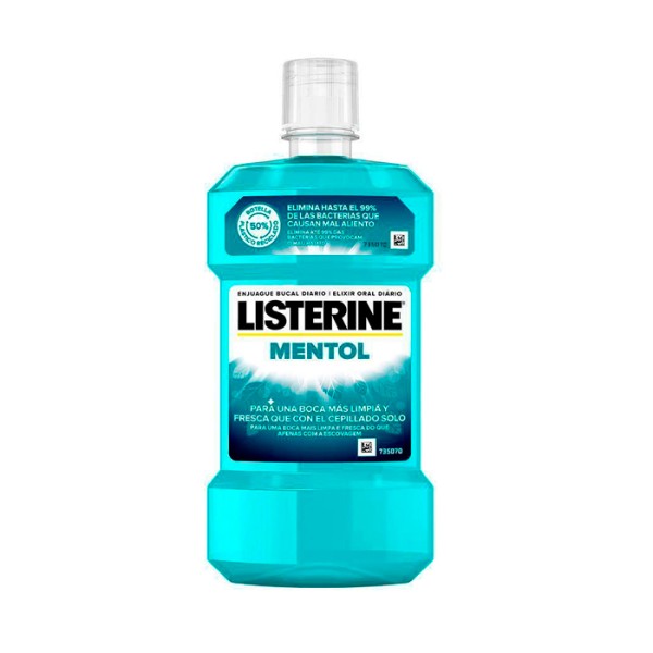 LISTERINE ENJUGUE BUCAL MENTOL 750ML