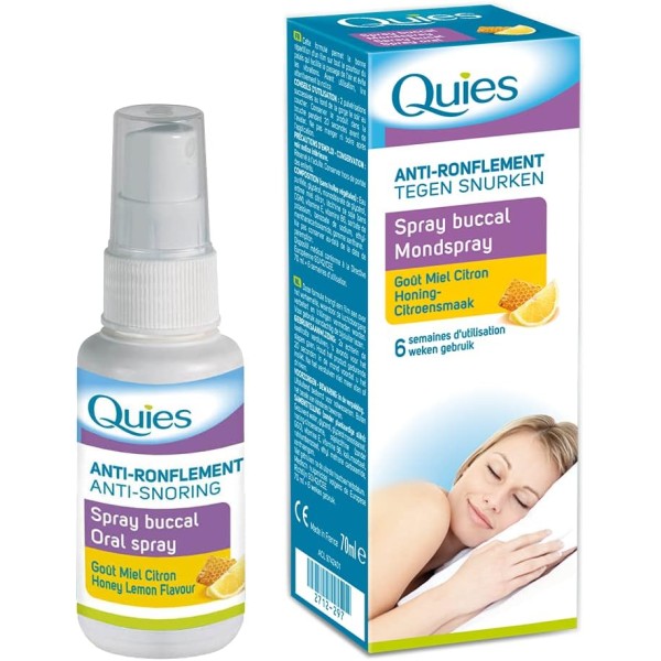 QUIES SPRAY BUCAL ANTIRRONQUIDOS MIEL Y LIMON 70 ML