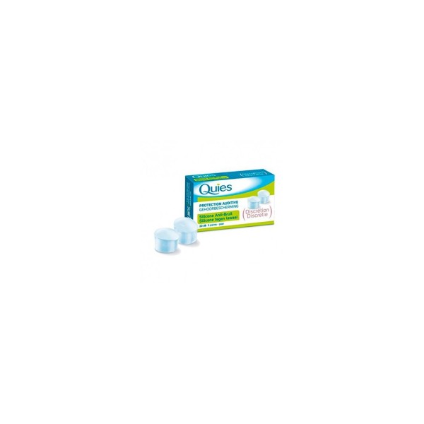 QUIES TAPONES OIDOS SILICONA ANTIRUIDO 20DB 6 UNIDADES