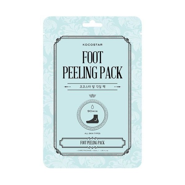 KOCOSTAR FOOT PEELING PACK PAR DE CALCETINES EXFOLIAN 40 ML.