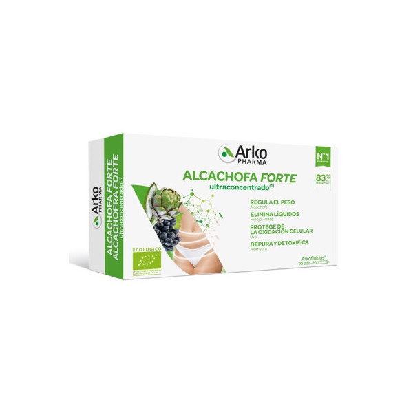 ARKOFLUIDO ALCACHOFA FORTE BIO 15 ML 20 AMPOLLAS BEBIBLES