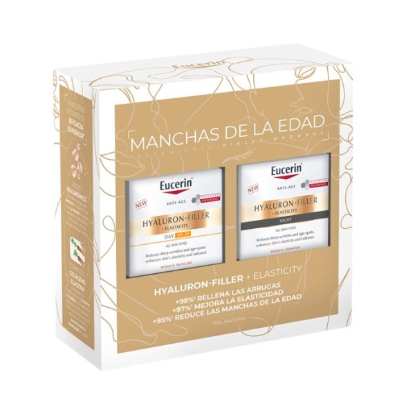 EUCERIN HYALURON FILLER ELASTICITY CR DIA SPF30 + CR NOCHE