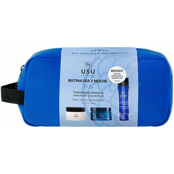 USU NECESER RUTINA CR.DIA Y CR.NOCHE Y ESENCIA 3 PRODUCTOS