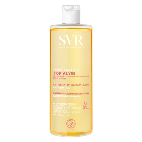 SVR TOPIALYSE ACEITE LAVANTE ANTI-IRRITACION RELIPIDAN400ML.