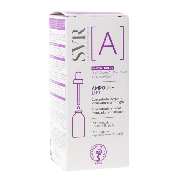 SVR AMPOULE [A] LIFT ALISADOR,RETEXTURIZANTE,ANTIARRUGAS30ML