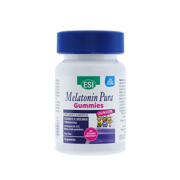 ESI MELATONIN PURA GUMMIS JUNIOR SABOR FRESA 30 UNIDADES