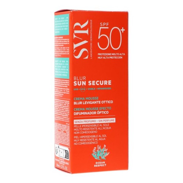 SVR SUN SECURE BLUR CREMA MOUSSE DIFUMINADOR SIN PERFU 50ML