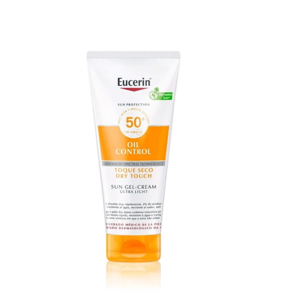 EUCERIN SOLAR CORPORAL GEL CREMA SPF50+ 200 ML.