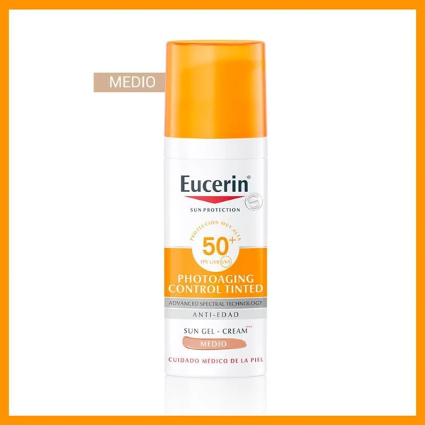EUCERIN CR FACIAL FOTOENVEJECIMIENTO COLOR MEDI SPF50+ 50 ML