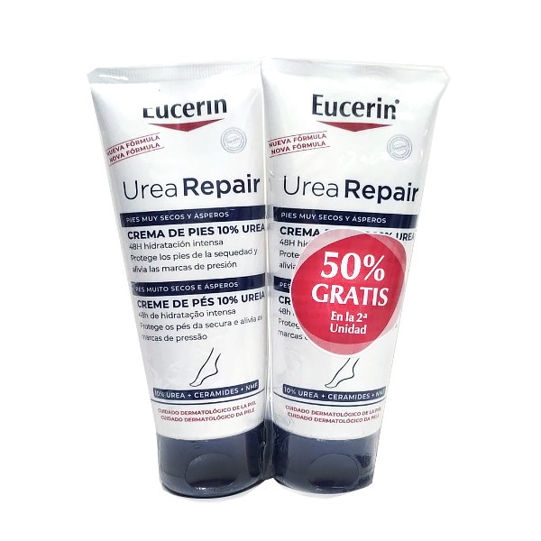 EUCERIN UREA REPAIR CREMA DE PIES 10% UREA DUPLO 100+100 ML