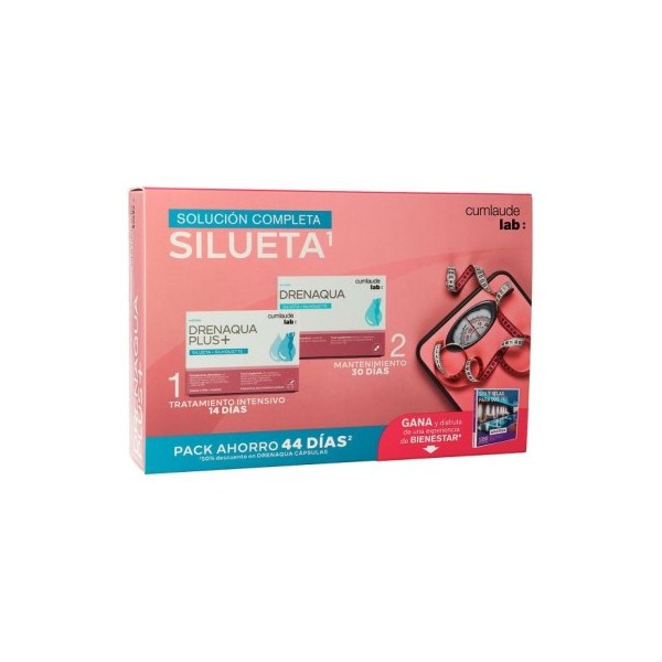CUMLAUDE LAB: DRENAQUA PLUS+ 14S + DRENAQUA CAPSILAS 30U.