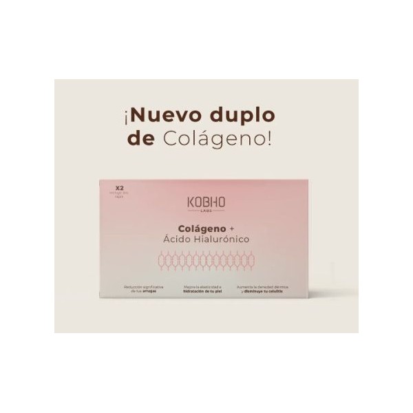 KOBHO COLAGENO + ACIDO HIALURONICO PACK 40 VIALES