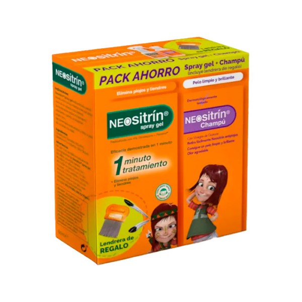 NEOSITRIN PACK CHAMPU + GEL + LENDRERA